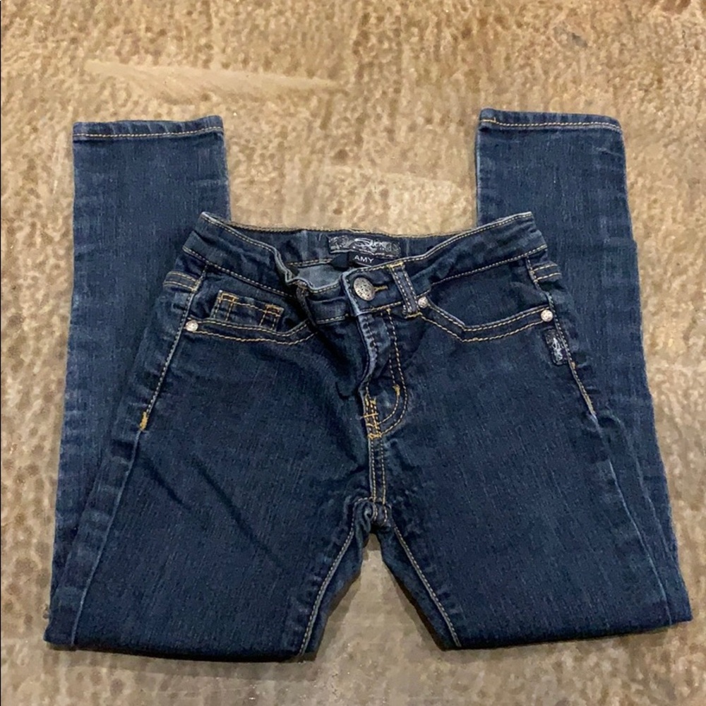 AUTHENTIC LIKE NEW SILVER JEANS